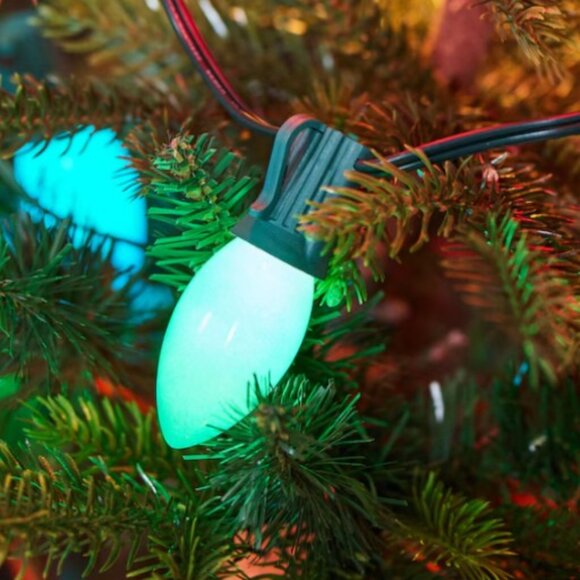 2 Sets x 25ct Multi-Color Ceramic C9 Lights 24ft New! Old School Vintage Retro - Picture 6 of 10